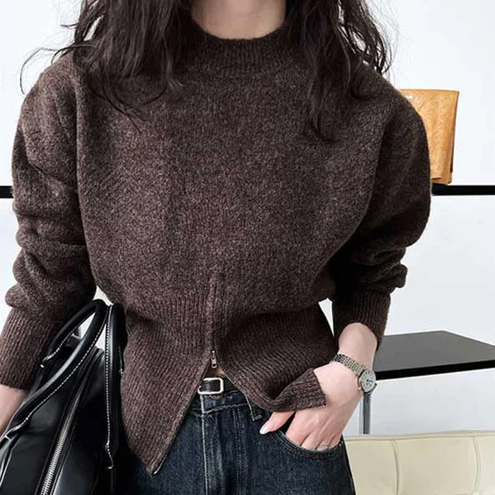 ウエストシェイプジップニット(3colors)