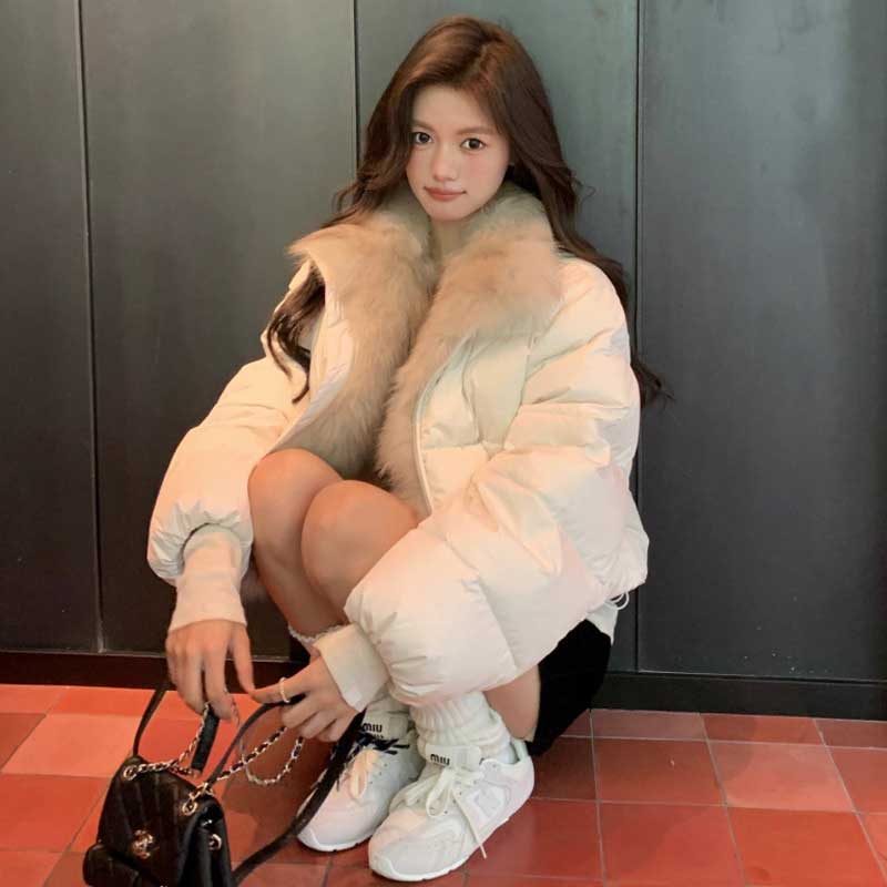 ファートリムダウンジャケット(2colors)