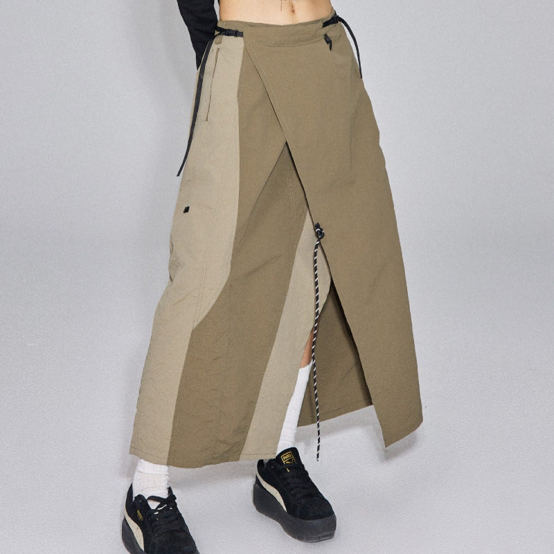 アシンメトリーワークスカート(2colors)