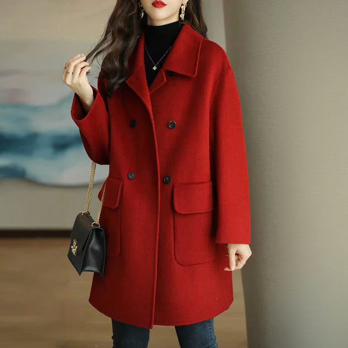 フラップポケット付きミドルコート(4colors)