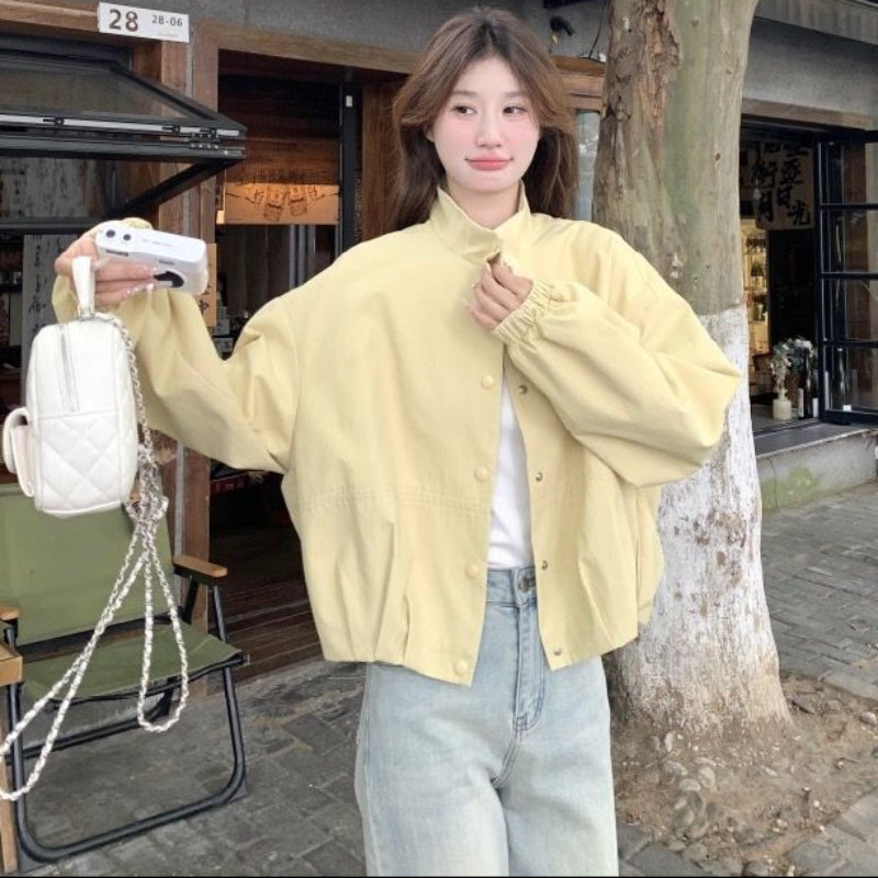 レモンイエローブルゾンジャケット