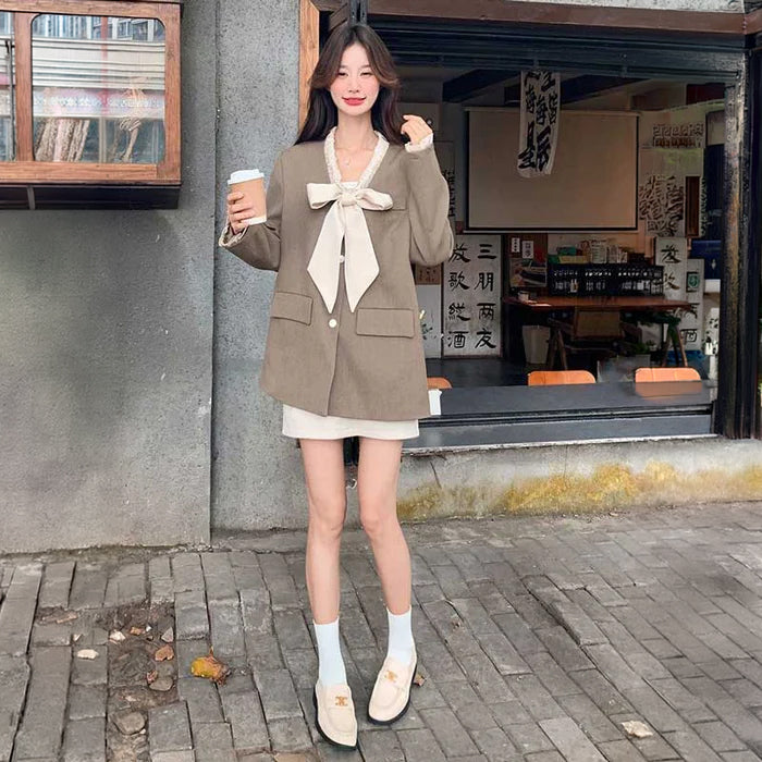 ビッグリボンタイジャケット