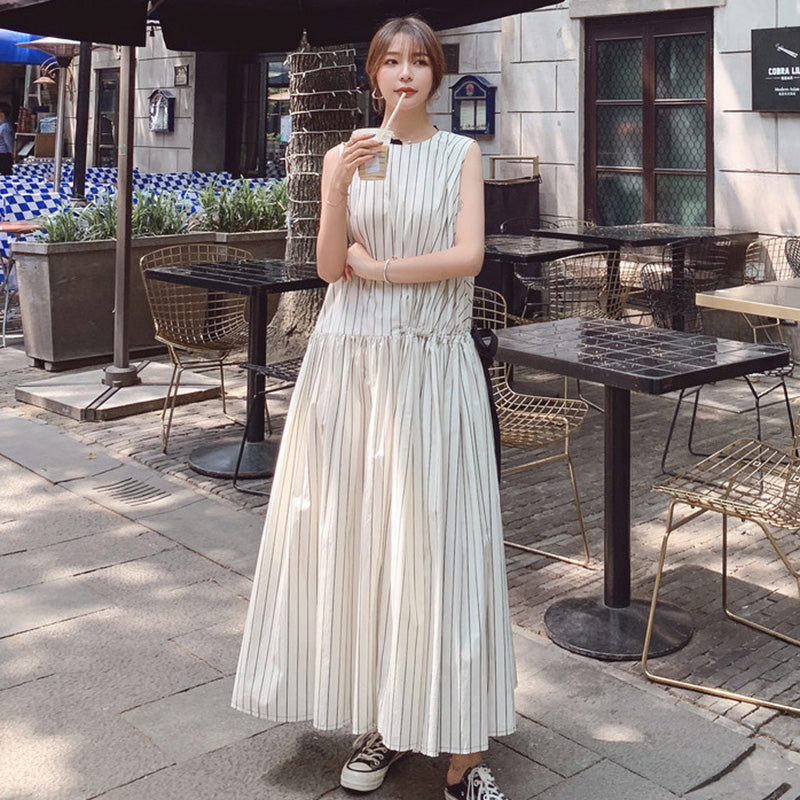 ストライプロングワンピース