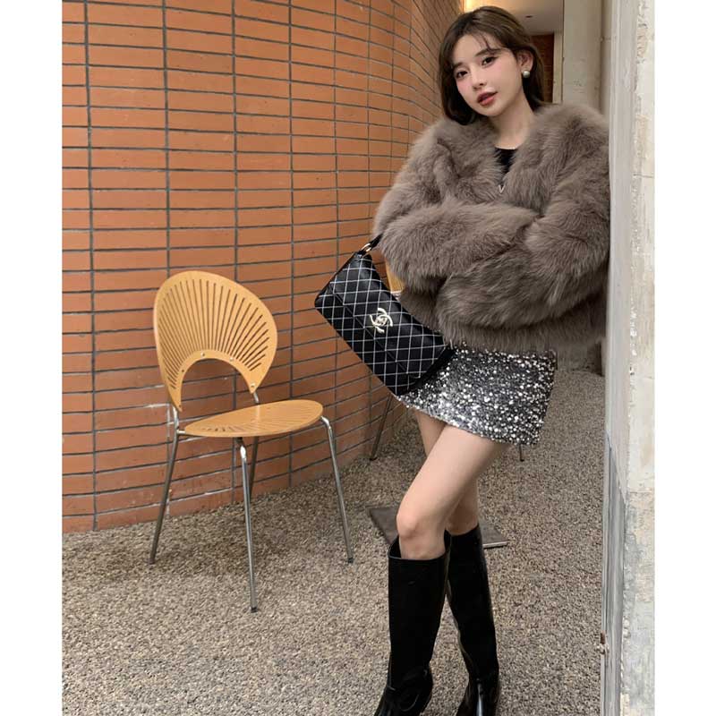 ロングシャギーショートコート(4colors)