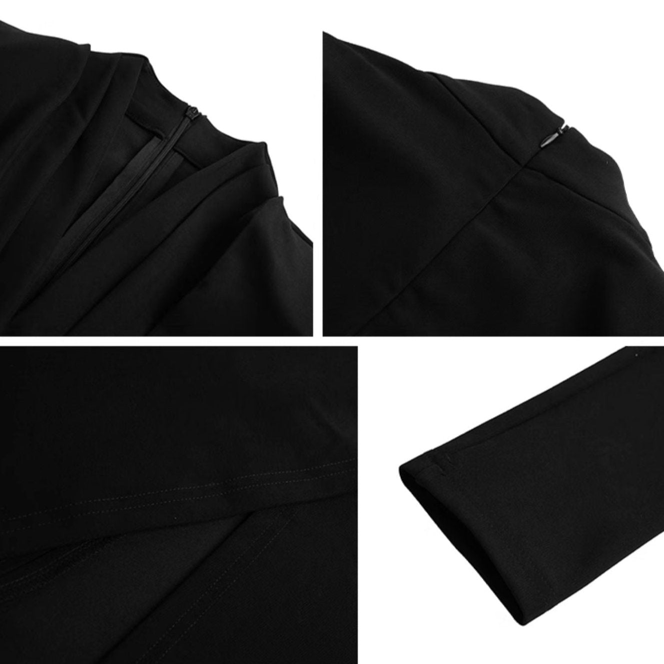 フロントスリットウエストマークドレス