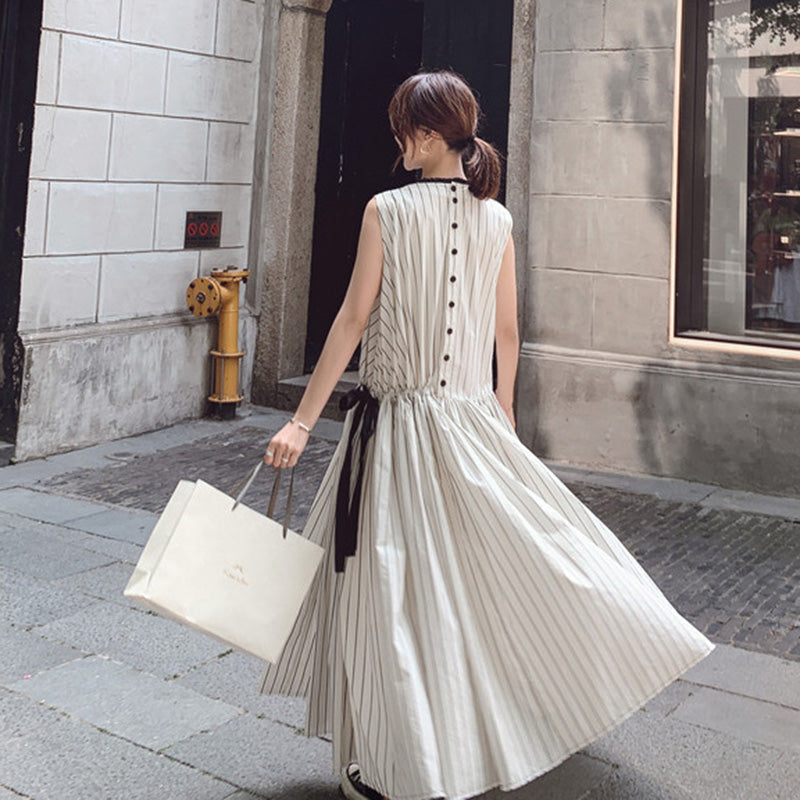 ストライプロングワンピース