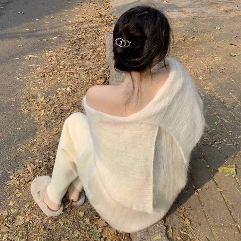 エアリーオフショルダーニット