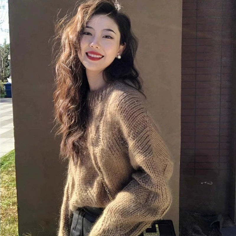 ローゲージケーブルニットセーター(3colors)