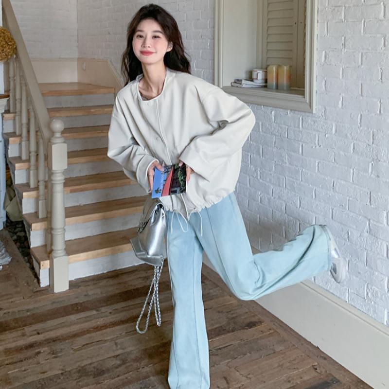 ノーカラールーズショートジャケット(2colors)