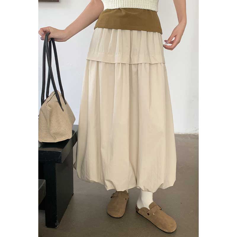 バルーンシルエットマキシスカート(4colors)