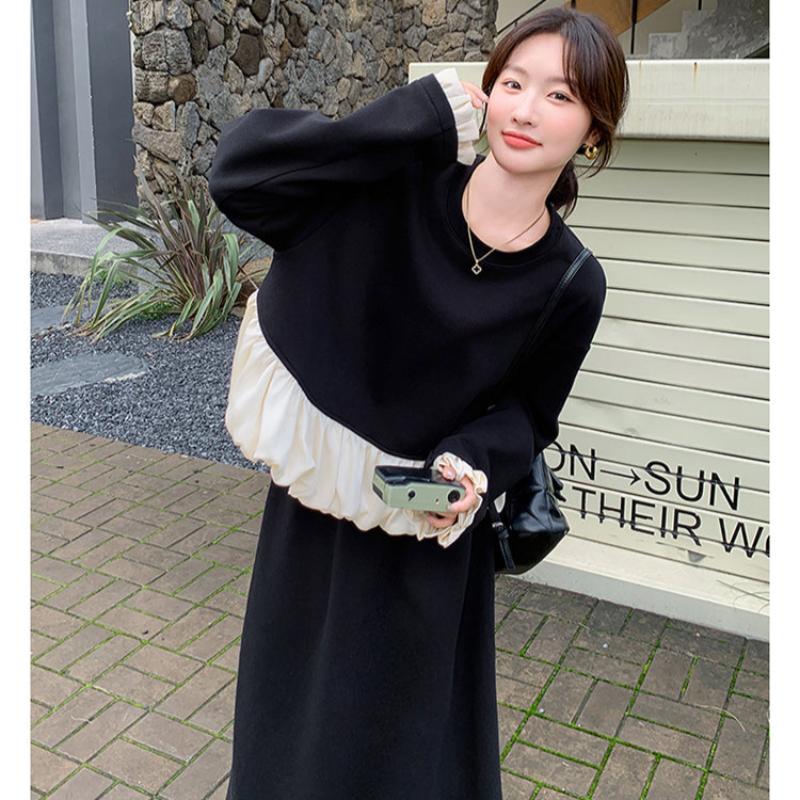 スウェットバルーントップス×スカートセット