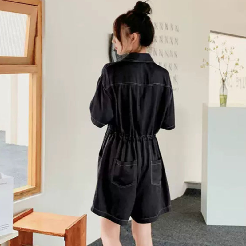 オールインワンシャツショートパンツ(2colors)