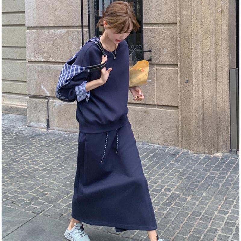 チェックカフストレーナー×スカートセット