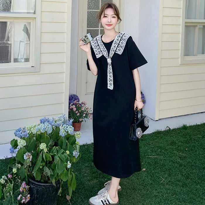 レースカラーワンピース