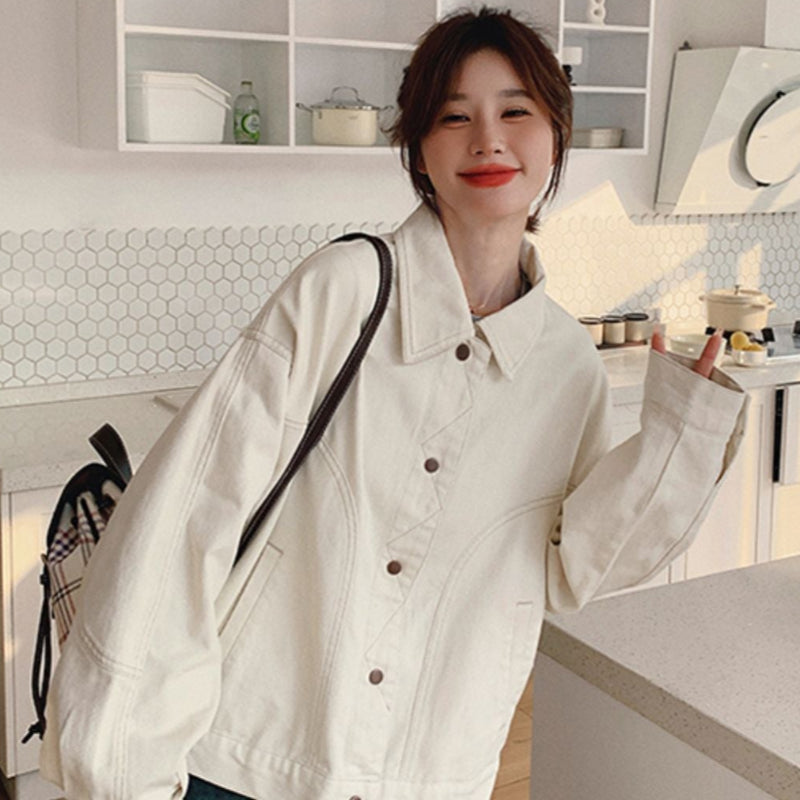 オフホワイトデニムジャケット