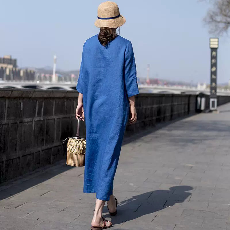 リネンピンタックワンピース(4colors)