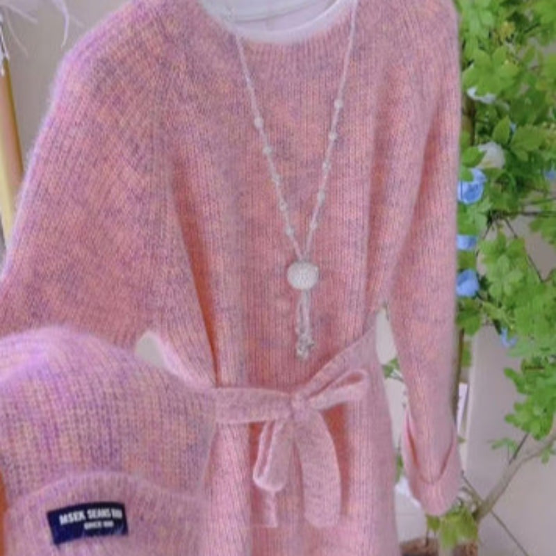 ミックスモヘアショート丈ワンピース(3colors)
