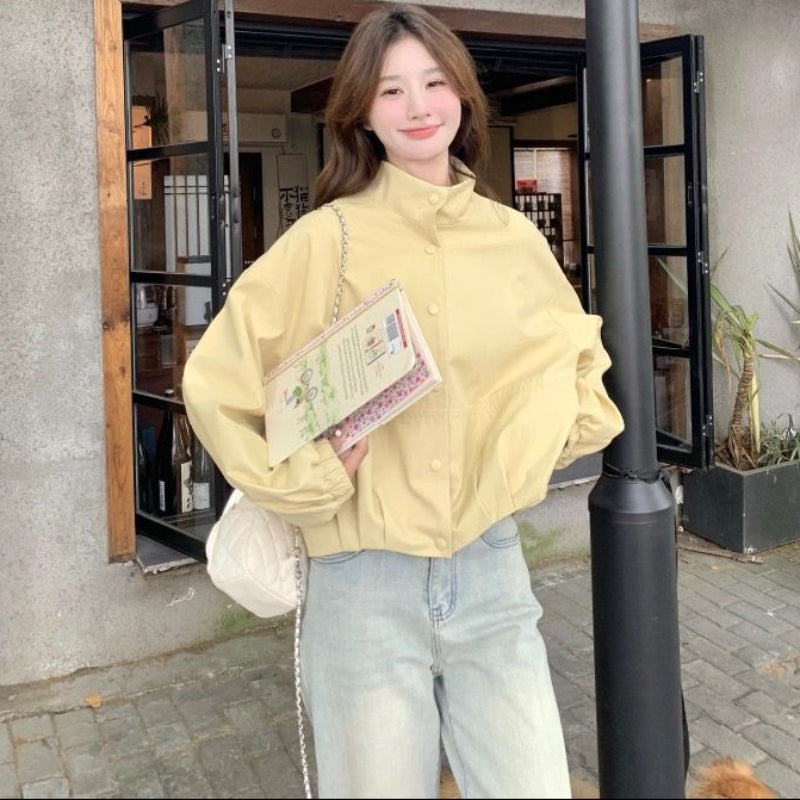 レモンイエローブルゾンジャケット