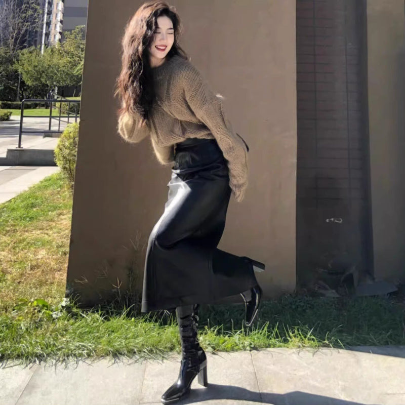 ローゲージケーブルニットセーター(4colors)