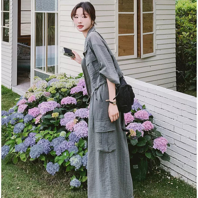 ワークスタイルトップス×スカートセット