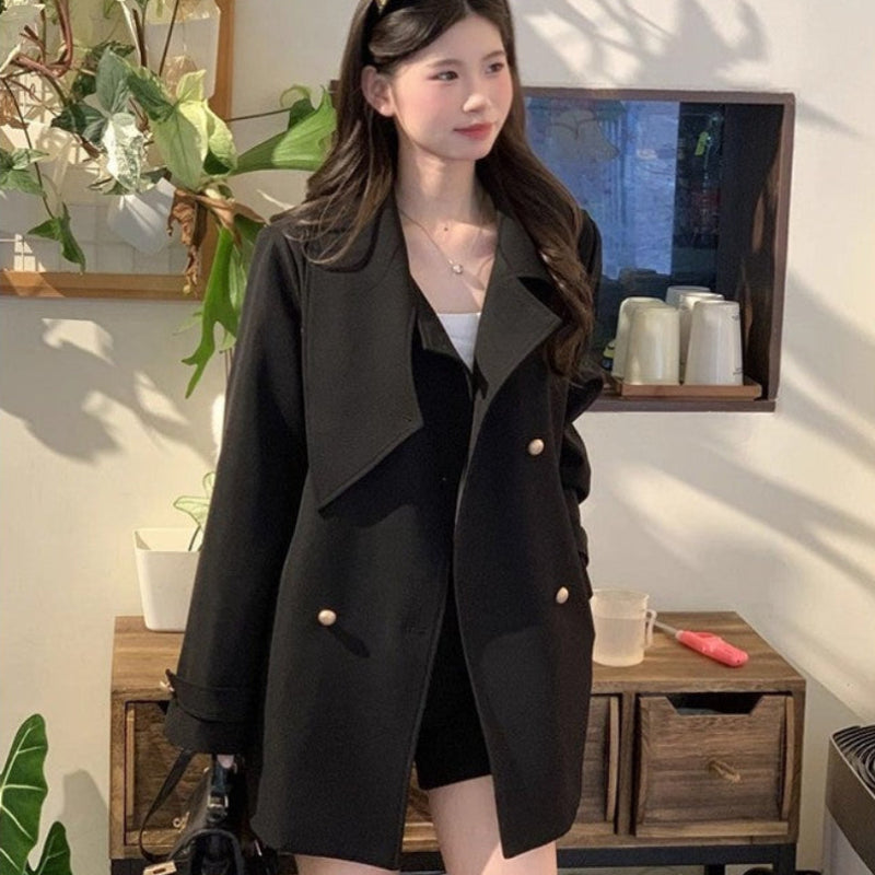 スカーフカラーショートコート(2colors)