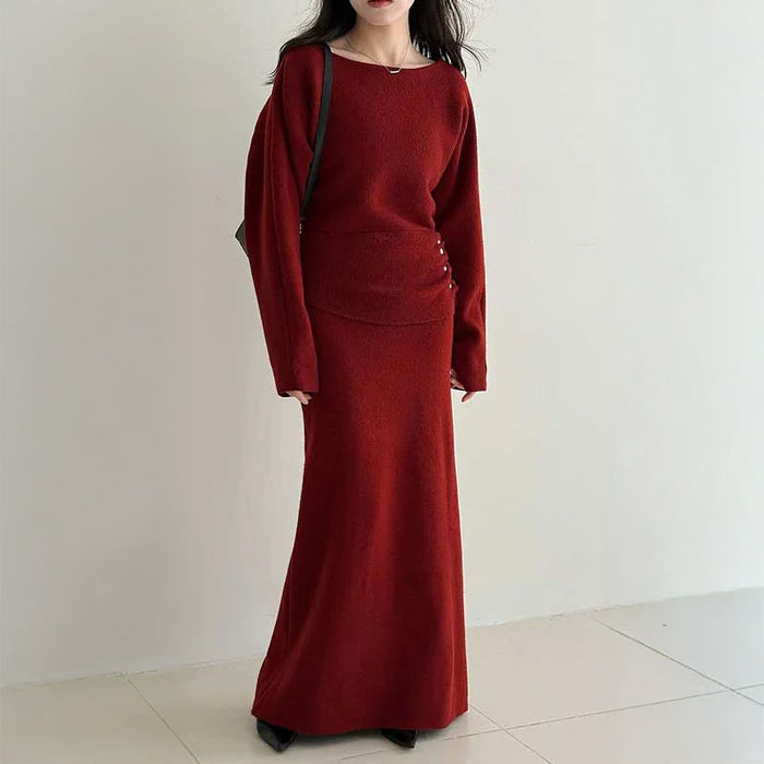 ウエストマークニットセットアップ(4colors)