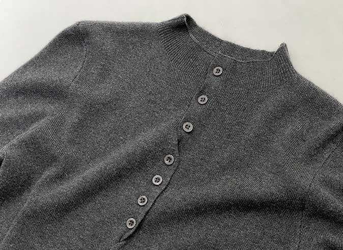 アクセントボタンカーディガン(4colors)