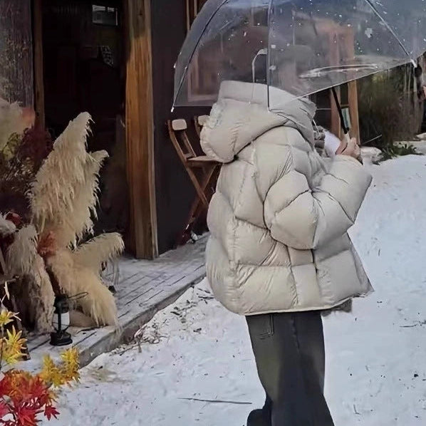 フード付きボリュームダウンジャケット(4colors)