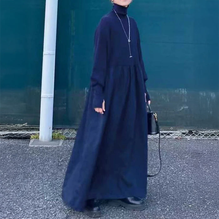 タートルネックドッキング ワンピース(4colors)