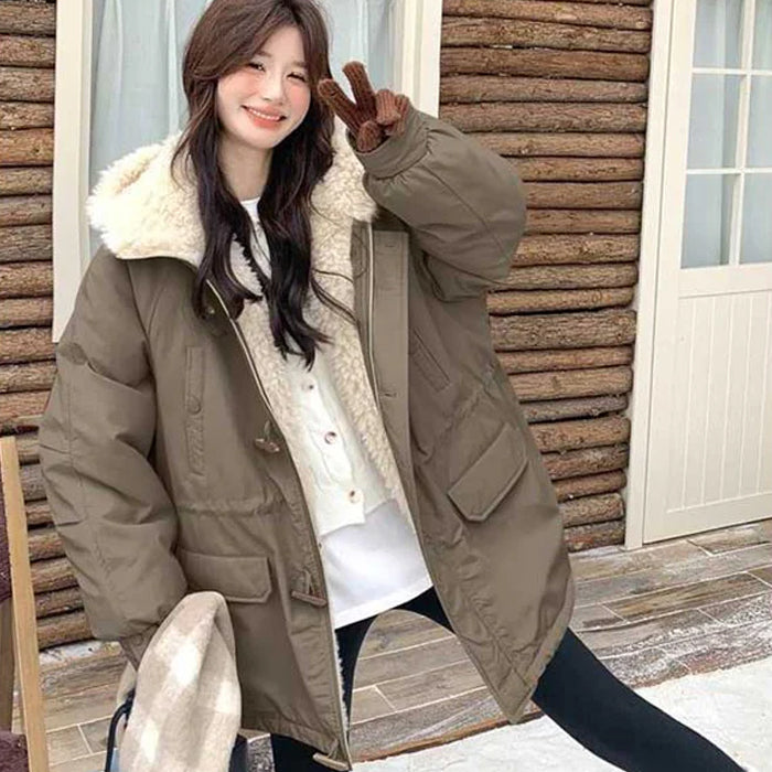 ボアフード中綿コート(3colors)