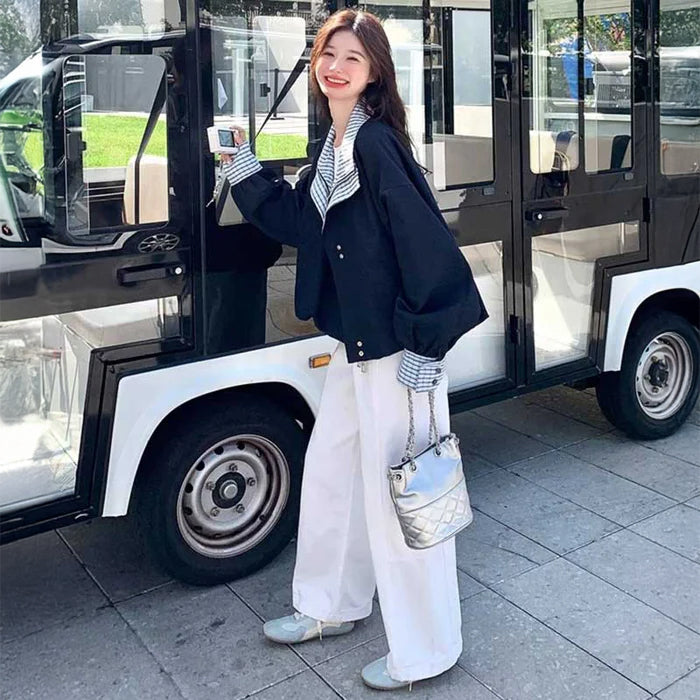 ダブルカラードルマンジャケット