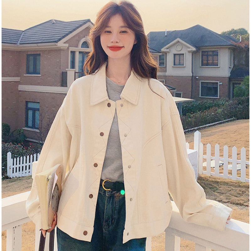 オフホワイトデニムジャケット