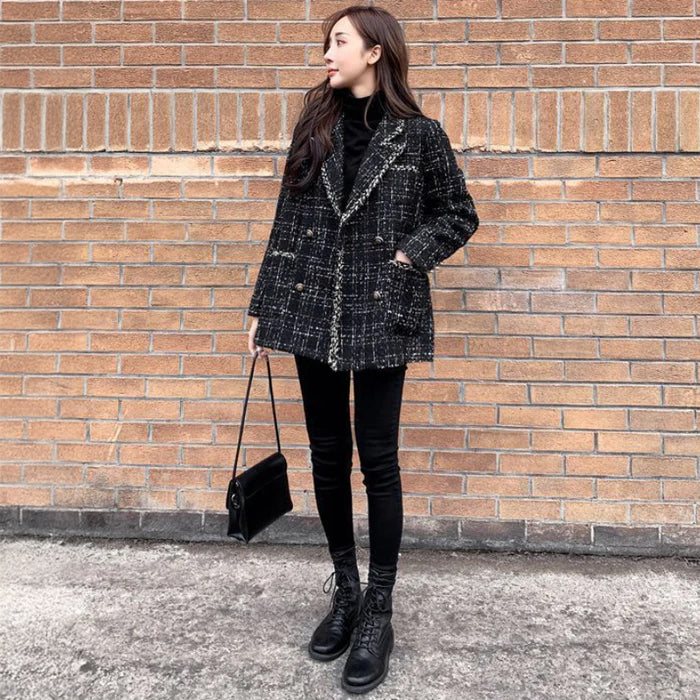 ブラックツイードモードジャケット