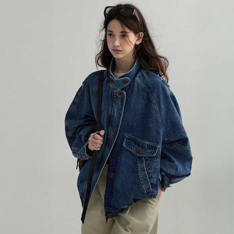 ドロップショルダーデニムジャケット