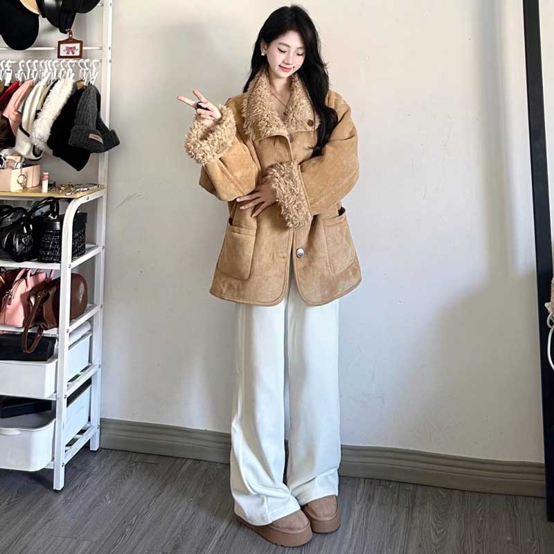 ムートンリバーシブルコート