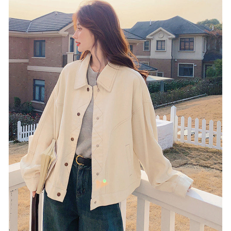 オフホワイトデニムジャケット