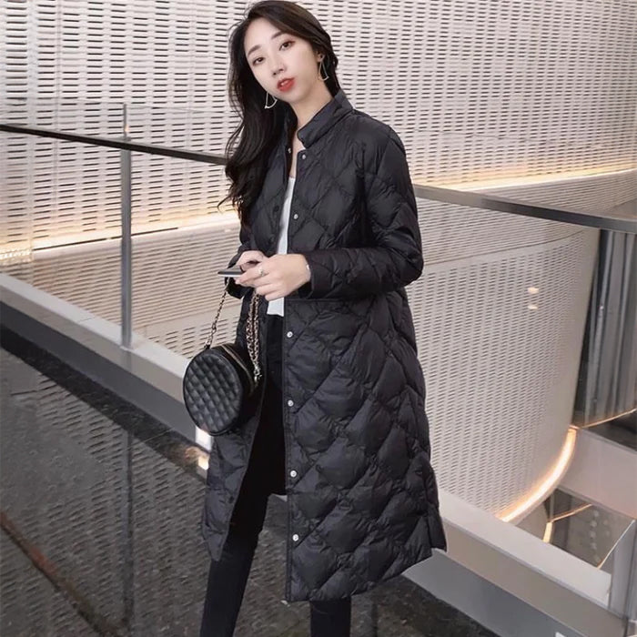 スタンドカラーキルティングコート(2colors)