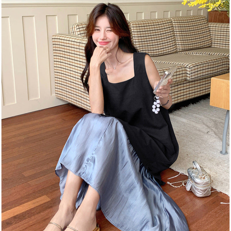 ノースリーブレイヤードワンピース(2colors)