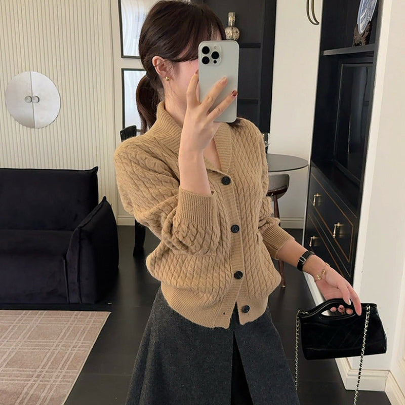 ケーブルニットカーディガン(4colors)