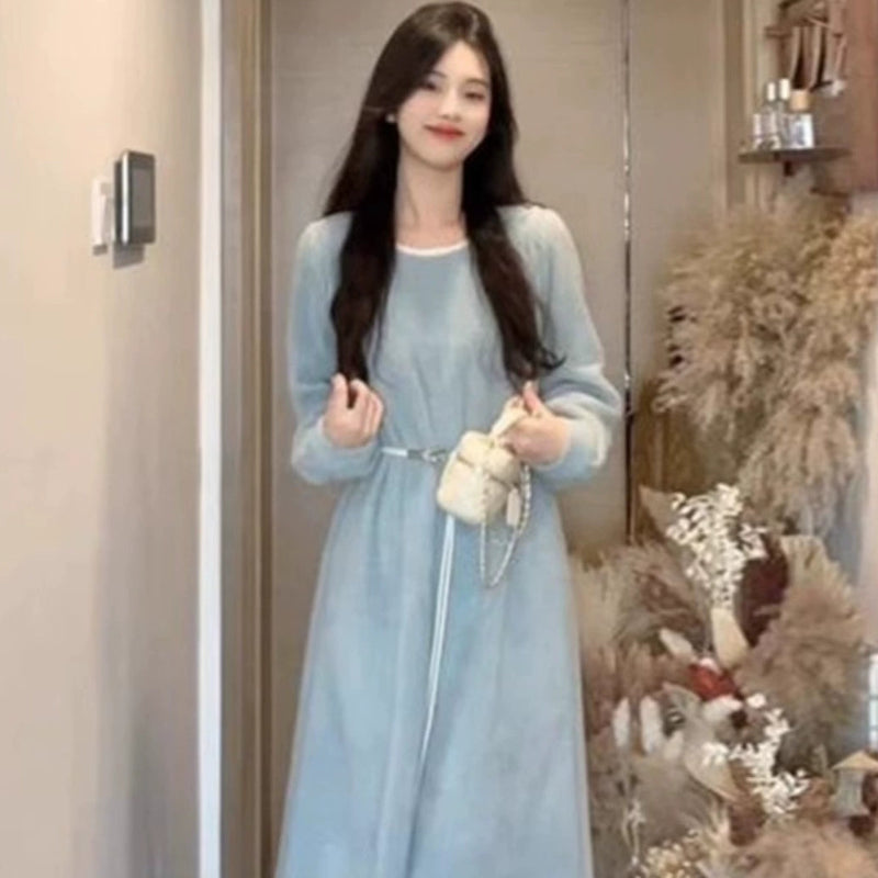 レーストリムニットワンピース(2colors)