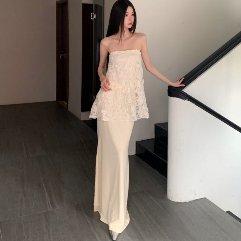 チューブトップス×ロングスカートセット