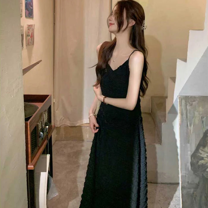 フリンジボーダーキャミワンピース(2colors)