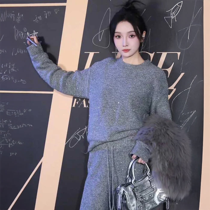 カジュアルニットセットアップ