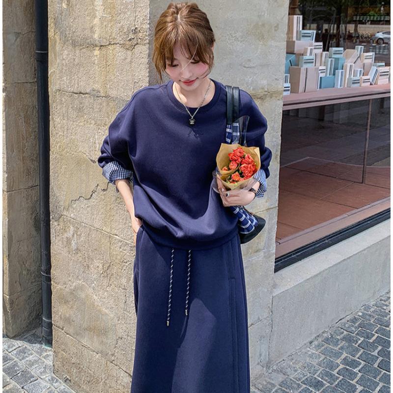 チェックカフストレーナー×スカートセット