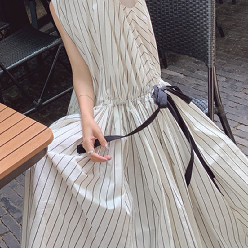 ストライプロングワンピース