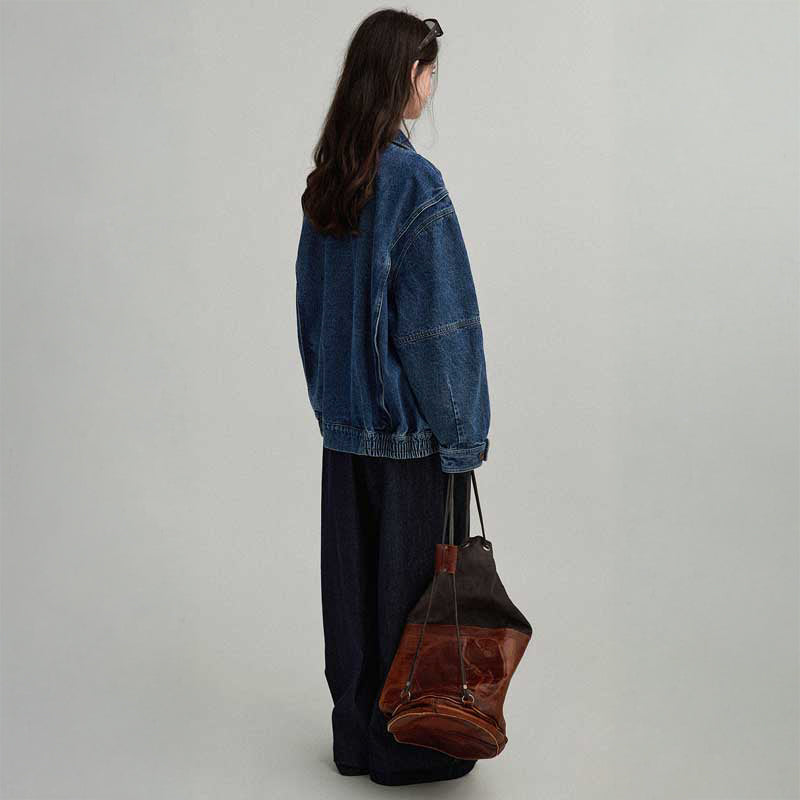 ドロップショルダーデニムジャケット