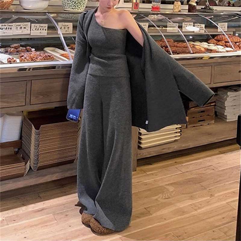 3ピースニットアンサンブル(6colors)