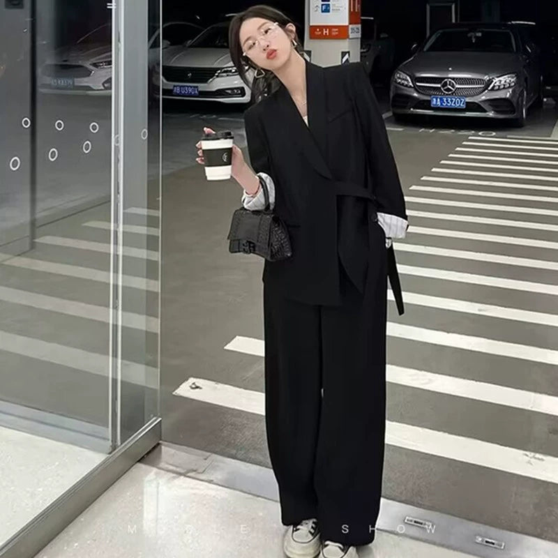 ショールカラーベルトデザインジャケット(4colors)