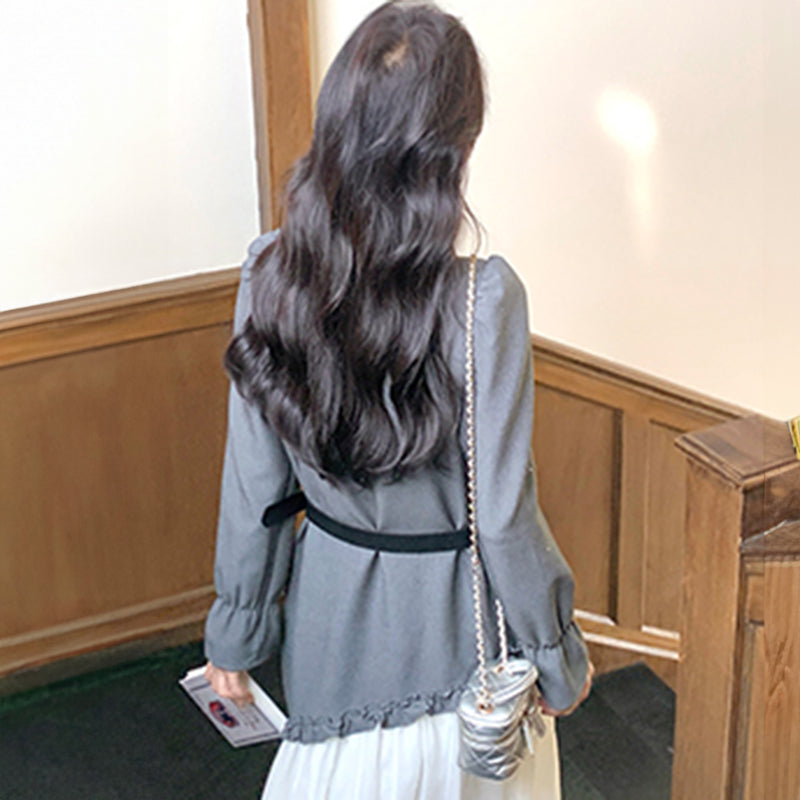 アシンメトリーチュールワンピース