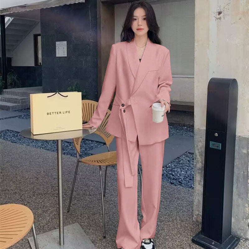 ショールカラーベルトデザインジャケット(4colors)